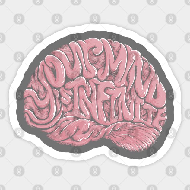 Your Mind is Infinite Sticker by jasoncastillo